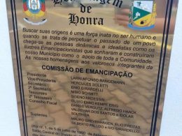 Colocação da Placa em homenagem