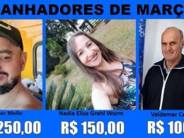 NFG ganhadores mês de março