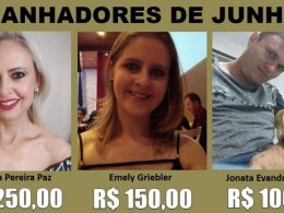 NFG ganhadores de junho