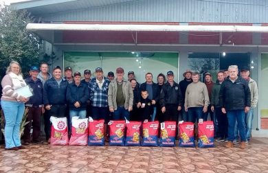 Entrega das sementes de milho