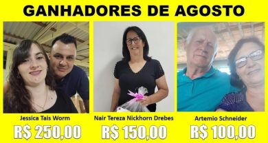 NFG ganhadores de Agosto
