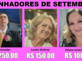 NFG ganhadores de Setembro