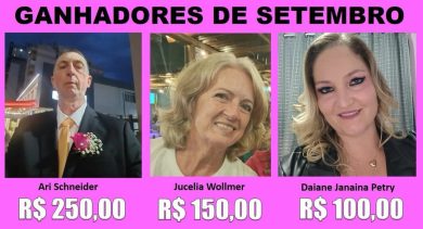 NFG ganhadores de Setembro