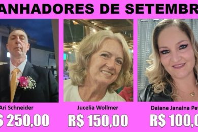 NFG ganhadores de Setembro