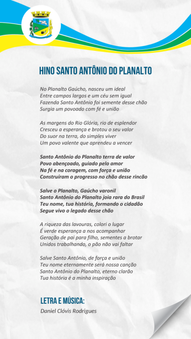 Hino Municipal emociona e marca novo capítulo na história de Santo Antônio do Planalto