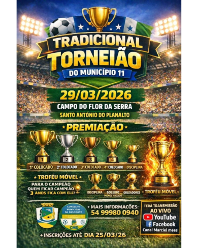 Tradição, esporte e competição movimenta o Torneião Municipal