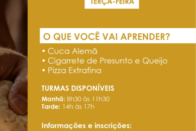 Curso de Gastronomia abre inscrições em Santo Antônio do Planalto