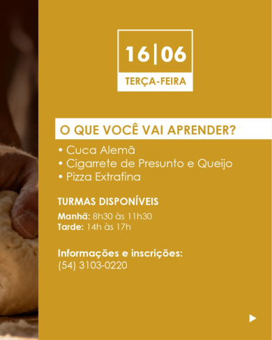 Curso de Gastronomia abre inscrições em Santo Antônio do Planalto