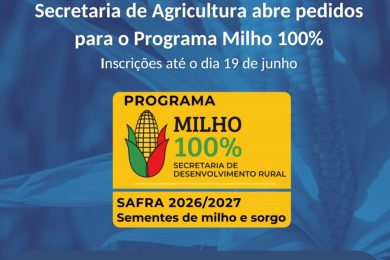Pedidos abertos para o Programa Milho 100% em Santo Antônio do Planalto