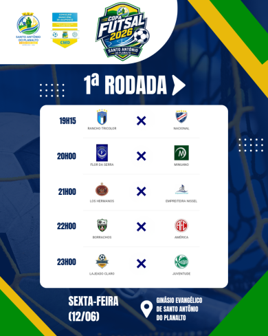 Copa Futsal 2026 promete grandes jogos em Santo Antônio