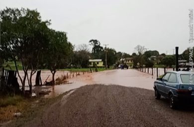 Chuvas causam alagamentos e exigem atenção em Santo Antônio do Planalto