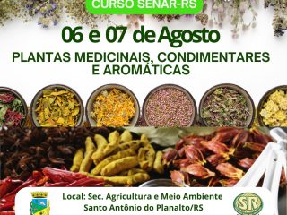Secretaria de Agricultura abre inscrições para curso sobre plantas medicinais