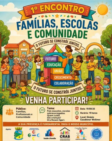 Família, escola e comunidade juntas pelo futuro das nossas crianças