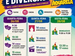 Semana da Cultura e Diversão terá teatro, cinema e brinquedos gratuitos em Santo Antônio do Planalto