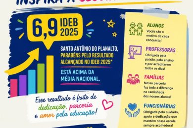 EMEF São Paulo comemora resultado no IDEB 2025