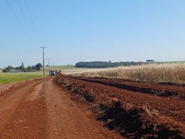 Melhorias qualificam estrada na localidade de Rodeio Bonito