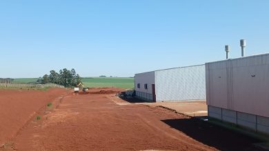 Terraplanagem apoia projeto de ampliação da empresa Roda Forte no Distrito Industrial de Santo Antônio do Planalto