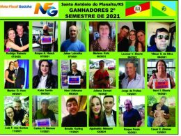 GANHADORES 2º SEMESTRE 2021